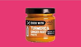 Cook with M&S turmeric and ginger root paste