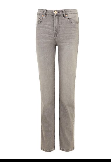 Straight-leg grey Sienna jeans