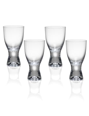 4 Pack Barrel Wine Glasses Mands 1124