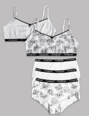 Cotton Rich Crop Top and Shorts Set