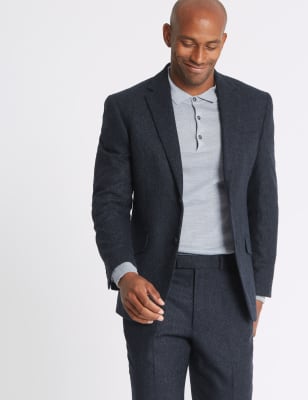 Textured Regular Fit Suit