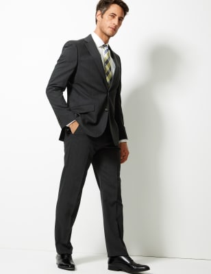 Big & Tall Charcoal Regular Fit Suit