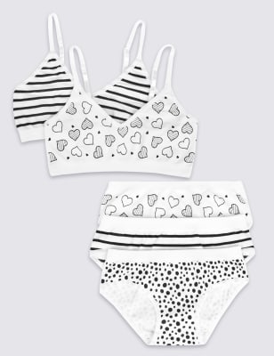 Seamfree Printed Bra and Knickers Set