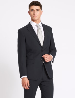 Navy Regular Fit Wool Suit