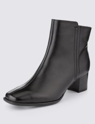 wide fit ankle boots m&s