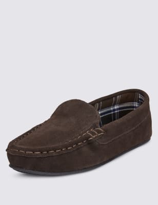 Suede Moccasin Slippers with Thinsulate&trade;