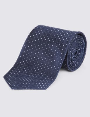 Pure Silk Spotted Textured Tie