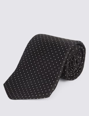 Pure Silk Spotted Textured Tie