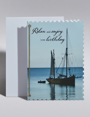 Sailboat Birthday Card | M&amp;S