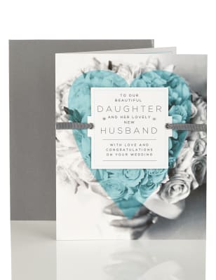 Daughter Wedding Day Congratulations Card