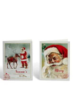 Santa Christmas Cards - Pack of 20