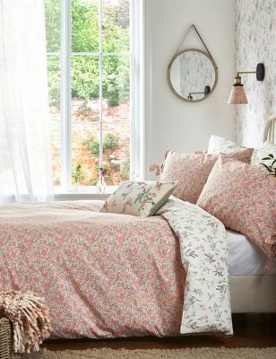 

Laura Ashley Pure Cotton Loveston Bedding Set - Pink, Pink