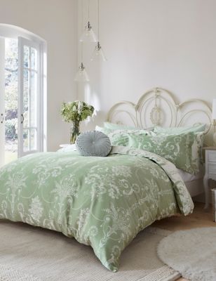 

Laura Ashley Pure Cotton Sateen Josette Bedding Set - Fresh Green, Fresh Green