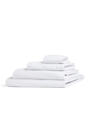 

M&S Collection Toalla 100% algodón de uso diario - White, White