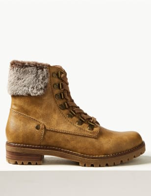 block heel hiker booties