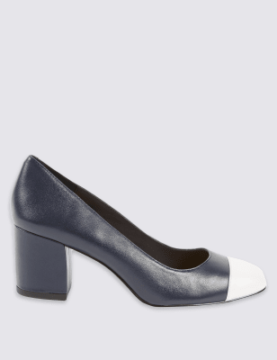wide fit court shoes block heel