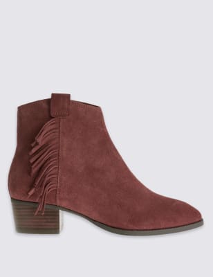 m&s ladies block heel boots