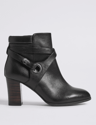m and s block heel ankle boots