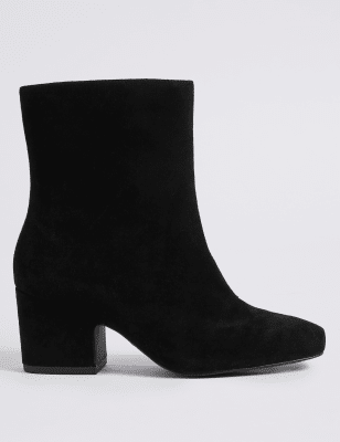 m&s ladies block heel boots