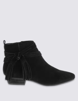 m&s ladies block heel boots