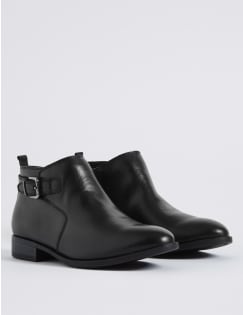 m&s ladies block heel boots
