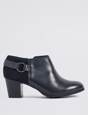 m&s ladies block heel boots