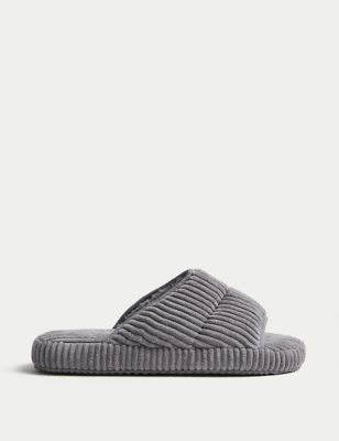 

Womens M&S Collection Open Toe Mule Slider Slippers - Charcoal, Charcoal