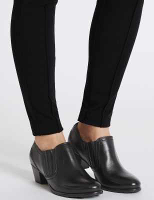 m&s ladies block heel boots