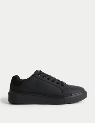 

Womens M&S Collection Lace Up Chunky Trainers - Black/Black, Black/Black
