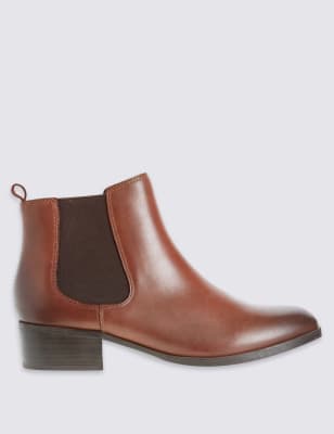 m&s ladies block heel boots