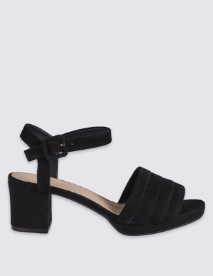 block heel sandals wide width