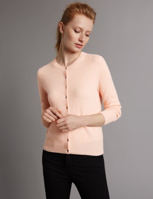 Pure Cashmere Button Through Cardigan