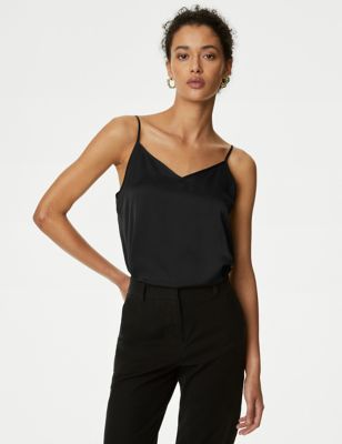 

Womens M&S Collection Satin Cami Top - Black, Black