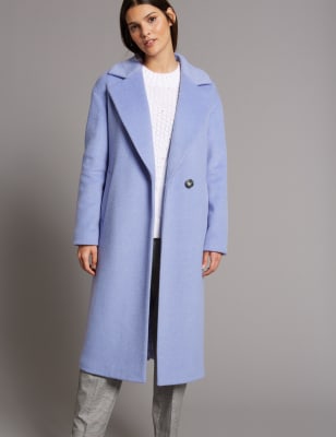 marks and spencer wool blend coat