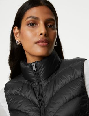 

Womens M&S Collection Feather & Down Packaway Puffer Gilet - Black, Black