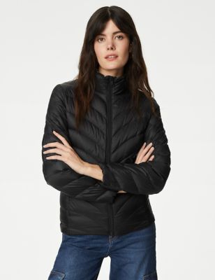 

Womens M&S Collection Feather & Down Lightweight Puffer Jacket - Black, Black