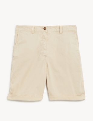 

Womens M&S Collection Cotton Rich Tea Dyed Chino Shorts - Sand, Sand