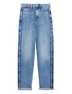

Womens M&S Collection Boyfriend Ankle Grazer Jeans - Medium Indigo, Medium Indigo