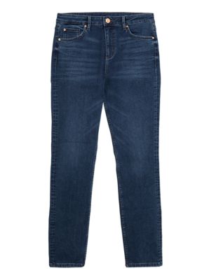 

Womens M&S Collection Lily Slim Fit Jeans with Stretch - Medium Indigo, Medium Indigo