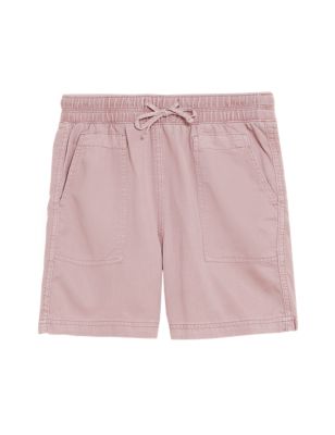 

Womens M&S Collection Tencel™ Rich High Waisted Jogger Shorts - Dusted Pink, Dusted Pink