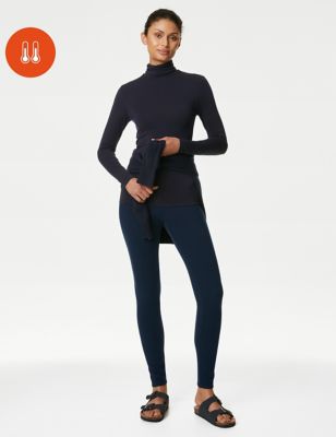 

Womens M&S Collection Heatgen™ Medium Fleece Thermal Leggings - Navy, Navy