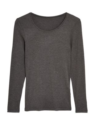 

Womens M&S Collection Heatgen™ Thermal Marl Long Sleeve Top - Charcoal, Charcoal