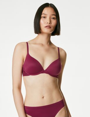 

Womens Body by M&S Body Soft™ Wired Plunge Bra A-E - Dark Raspberry, Dark Raspberry