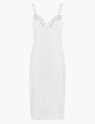 lace trim full slip
