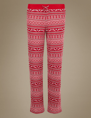 Fairisle Print Straight Leg Pyjama Bottoms