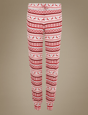 Fairisle Print Cuffed Hem Pyjama Bottoms
