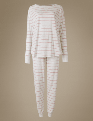 Cotton Rich Striped Long Sleeve Pyjamas