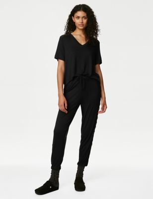 

Womens Body by M&S Body Soft™ Lace Detail Pyjama Top - Black, Black