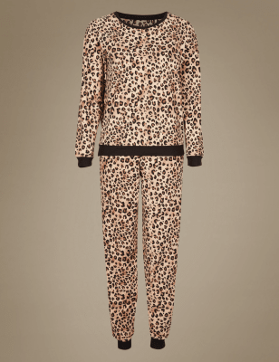 Animal Print Long Sleeve Pyjamas