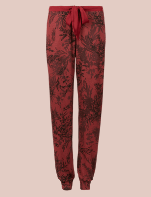 Floral Print Cuffed Hem Pyjama Bottoms